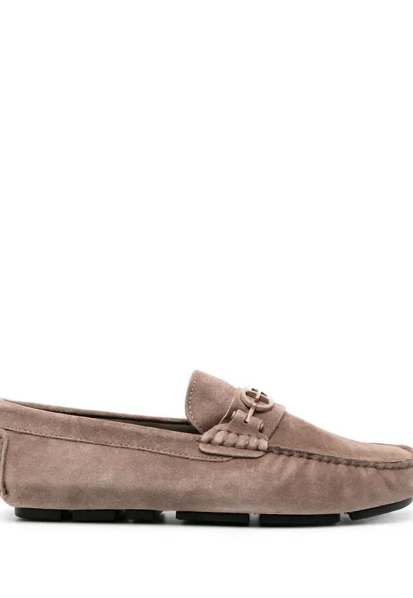 Baldinini loafers med logotypplakett - Brun