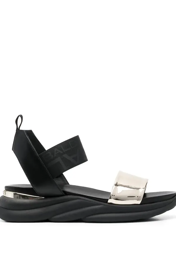Baldinini sandaler med remdetalj - Svart