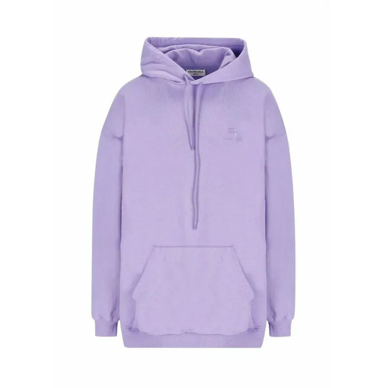Balenciaga - Hoodies - Lila - Dam - Storlek: L,M