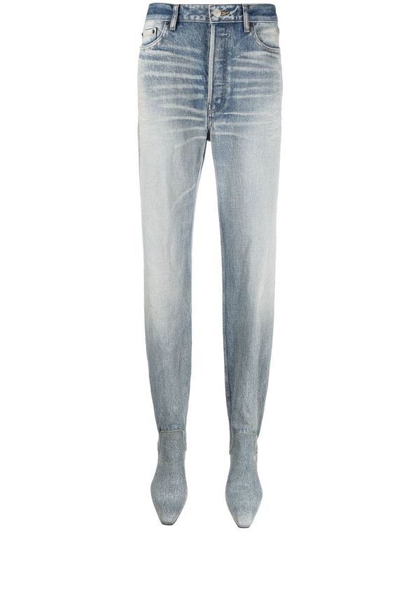 Balenciaga 105 mm Pantashoes jeansstövlar - Blå