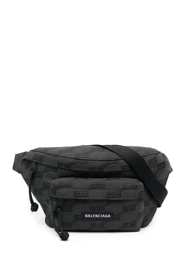Balenciaga BB midjeväska med monogram - Svart