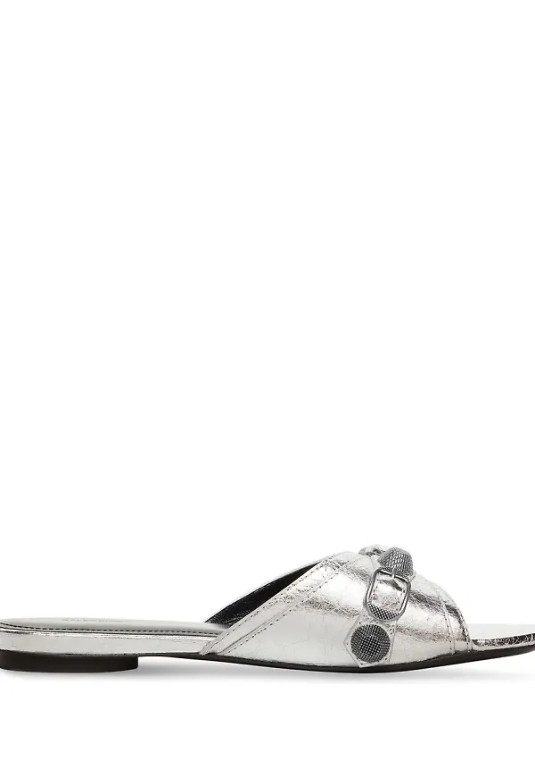Balenciaga Cagole sandaler - Silverfärgad