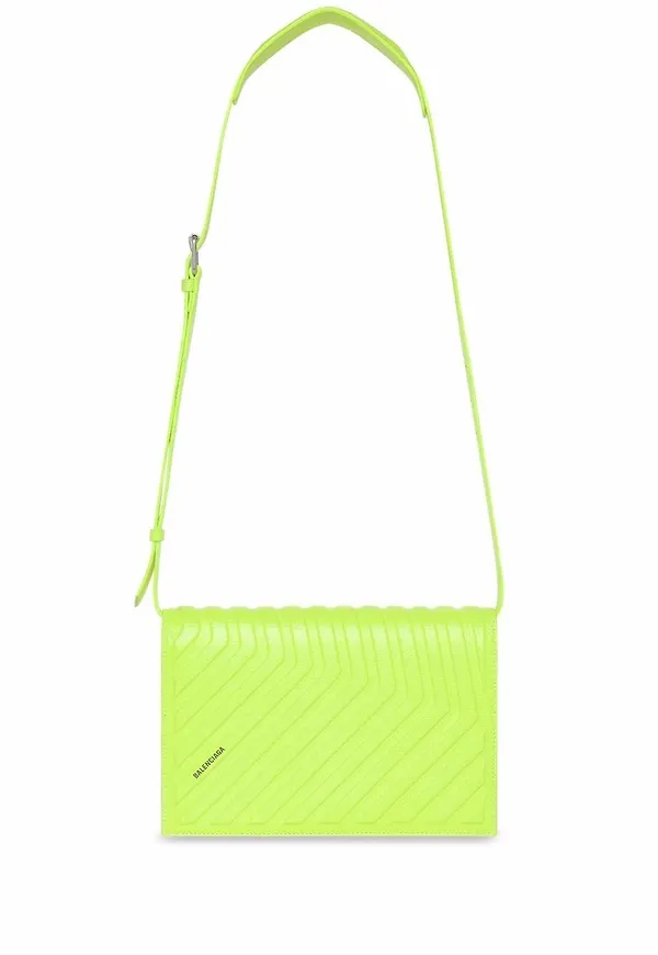 Balenciaga Car plånbok med rem - Gul