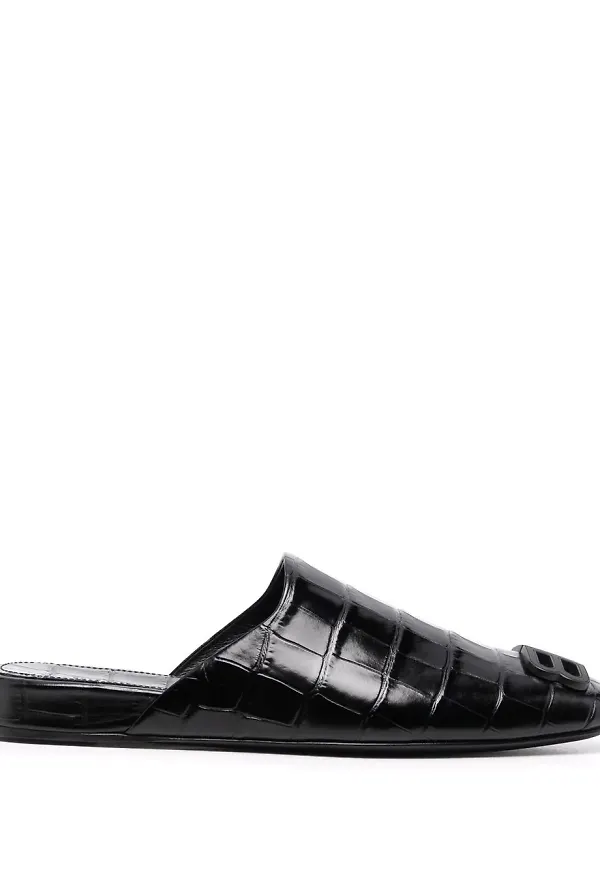 Balenciaga Cozy BB platta slip-ons - Svart