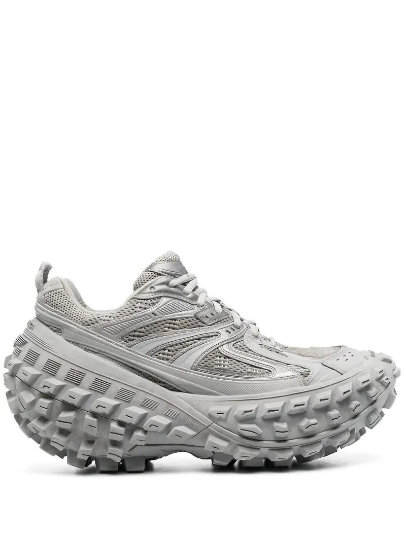 Balenciaga Defender låga sneakers i mesh - Grå