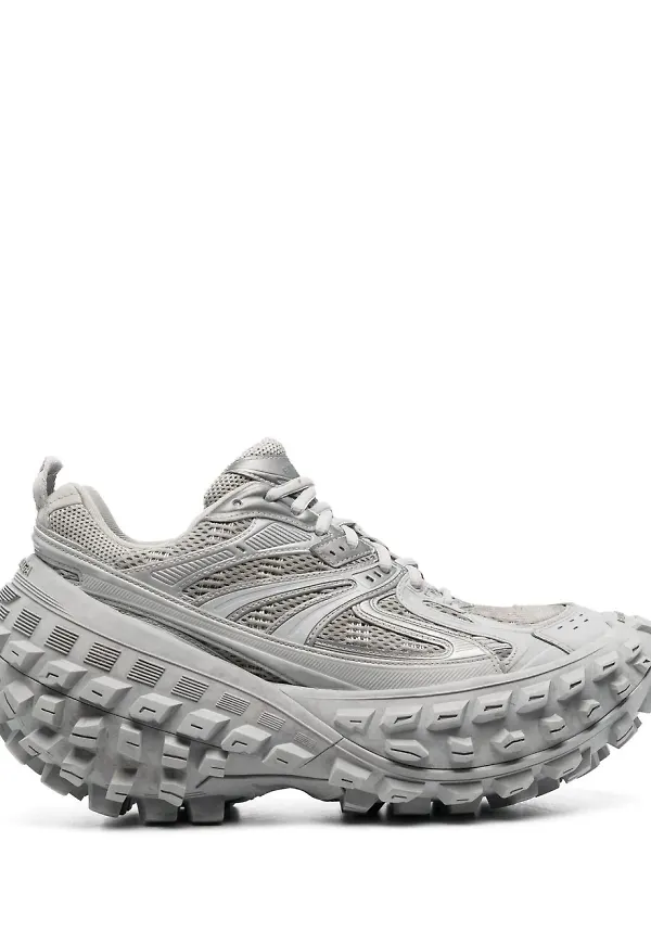 Balenciaga Defender låga sneakers i mesh - Grå
