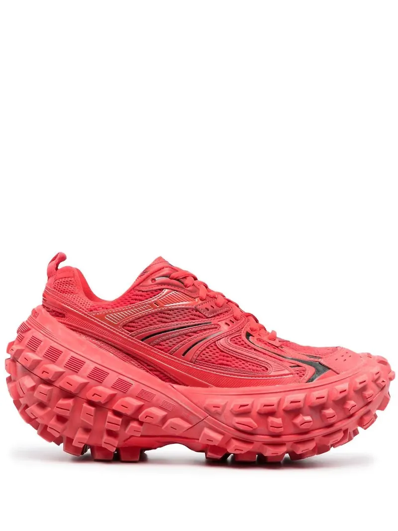 Balenciaga Defender sneakers med grov sula - Röd