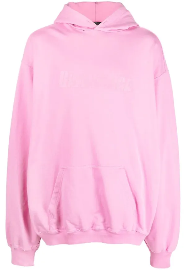 Balenciaga Destroyed hoodie - Rosa