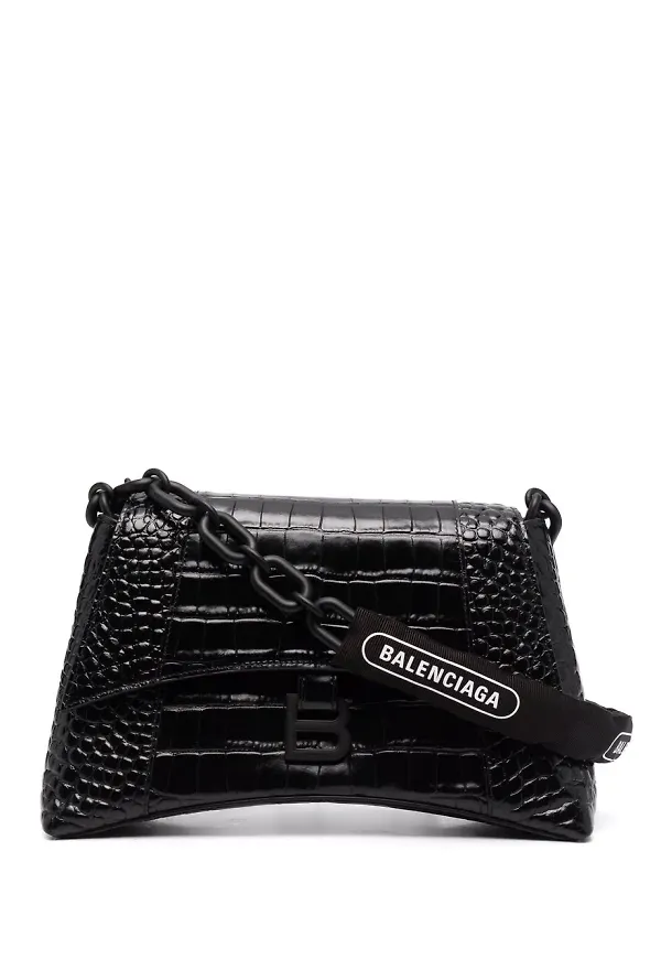 Balenciaga Downtown liten axelväska - Svart
