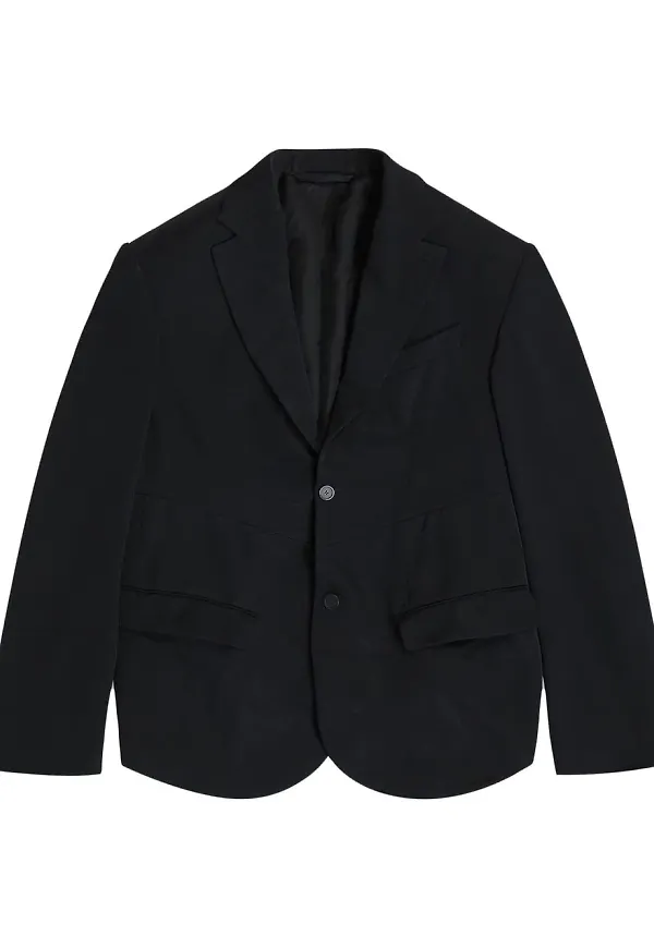 Balenciaga enkelknäppt blazer i oversize-modell - Svart