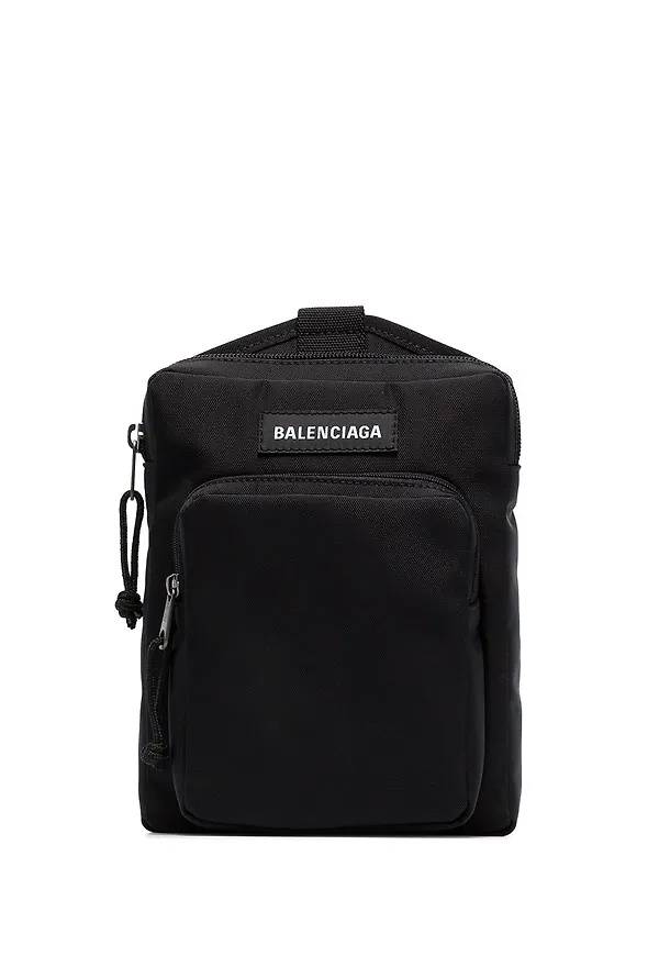 Balenciaga Explorer axelremsväska - Svart