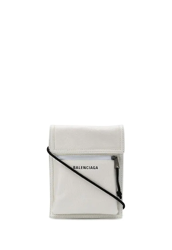 Balenciaga Explorer axelremsväska - Vit