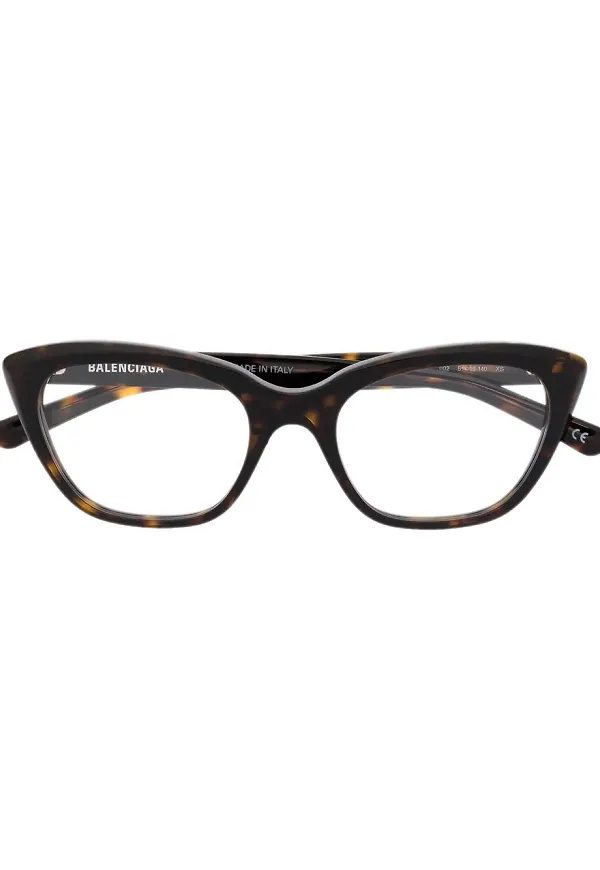 Balenciaga Eyewear cat eye-glasögon - Brun