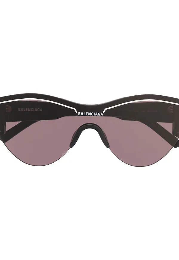Balenciaga Eyewear cat eye-solglasögon - Svart