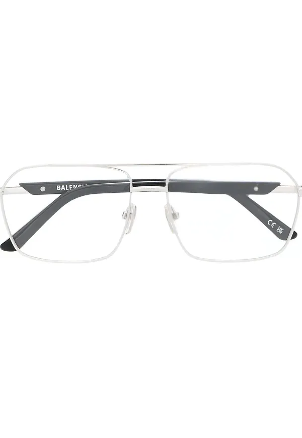 Balenciaga Eyewear pilotglasögon - Silverfärgad