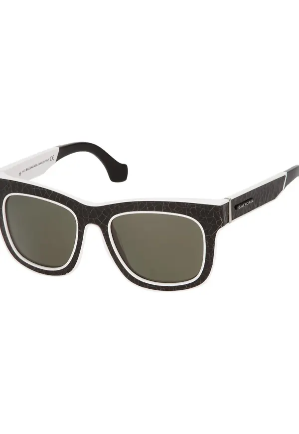Balenciaga Eyewear rectangular frame sunglasses - Svart