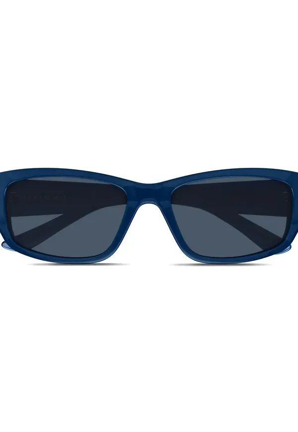 Balenciaga Eyewear rektangulära solglasögon - Blå