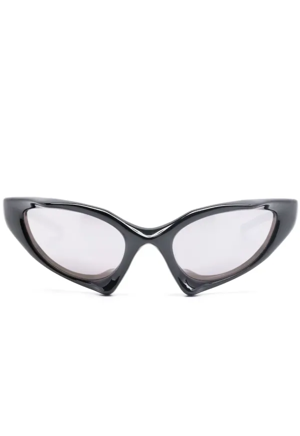Balenciaga Eyewear Runner cat eye-solglasögon - Svart
