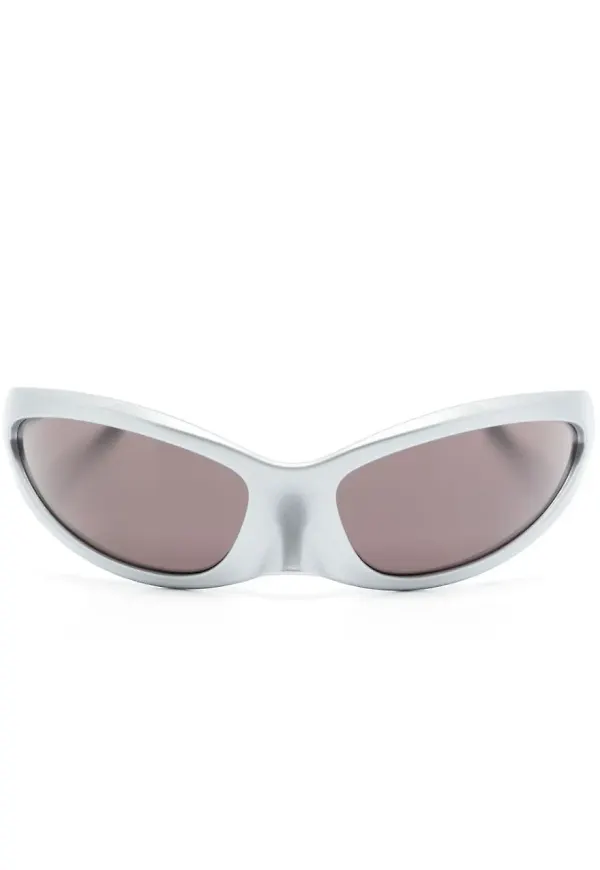Balenciaga Eyewear Skin Cat tonade solglasögon - Silverfärgad