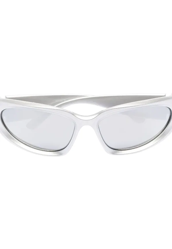 Balenciaga Eyewear Swift ovala solglasögon - Grå