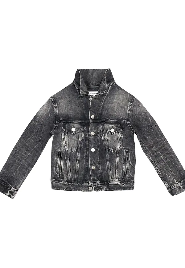 Balenciaga figursydd jeansjacka - Svart