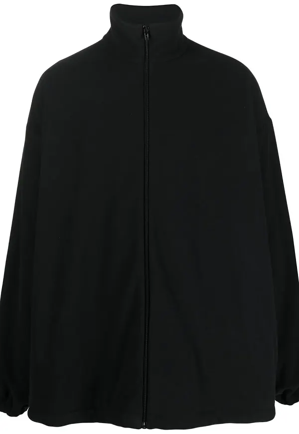 Balenciaga fleece zip-up jacket - Svart