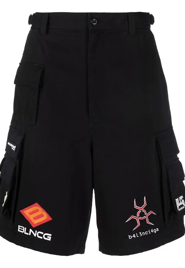 Balenciaga Gamer cargoshorts - Svart