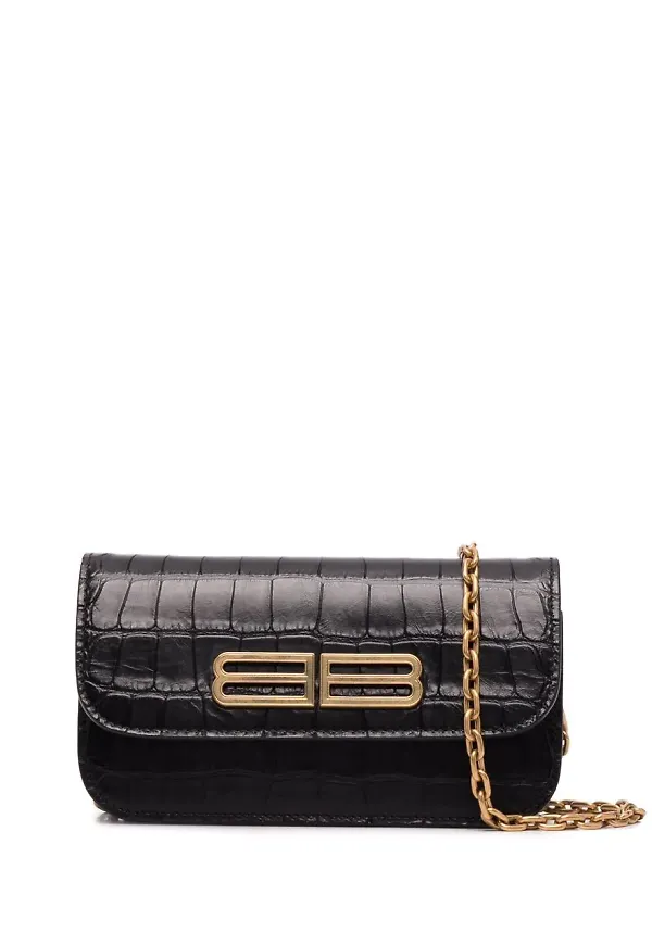 Balenciaga Gossip liten axelremsväska - Svart