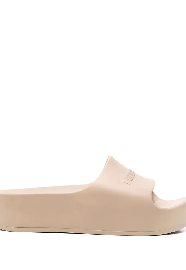 Balenciaga grova platåtofflor - Neutral