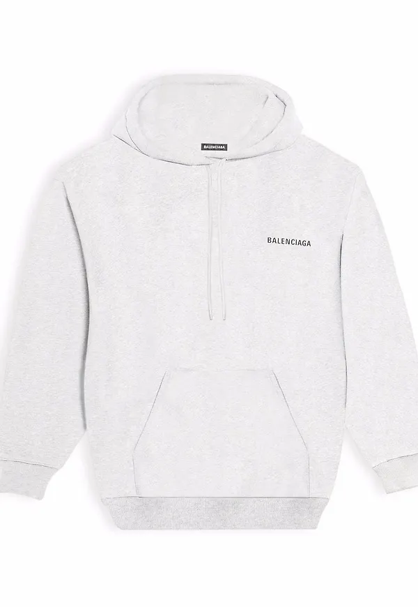 Balenciaga hoodie med logotyp - Grå
