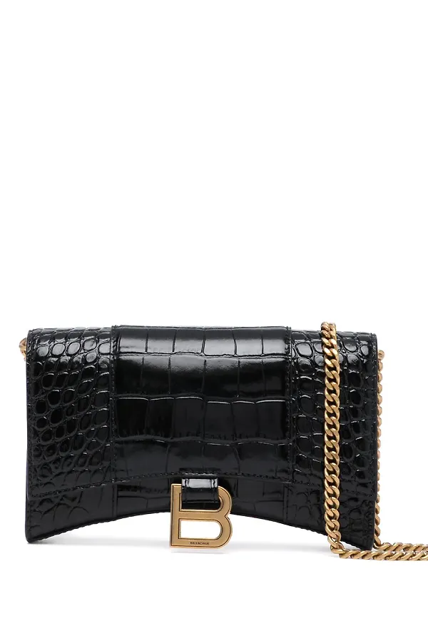 Balenciaga Hourglass axelväska - Svart
