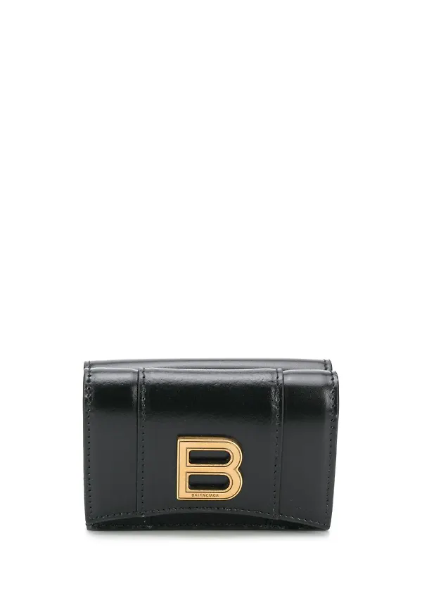 Balenciaga Hourglass liten plånbok - Svart