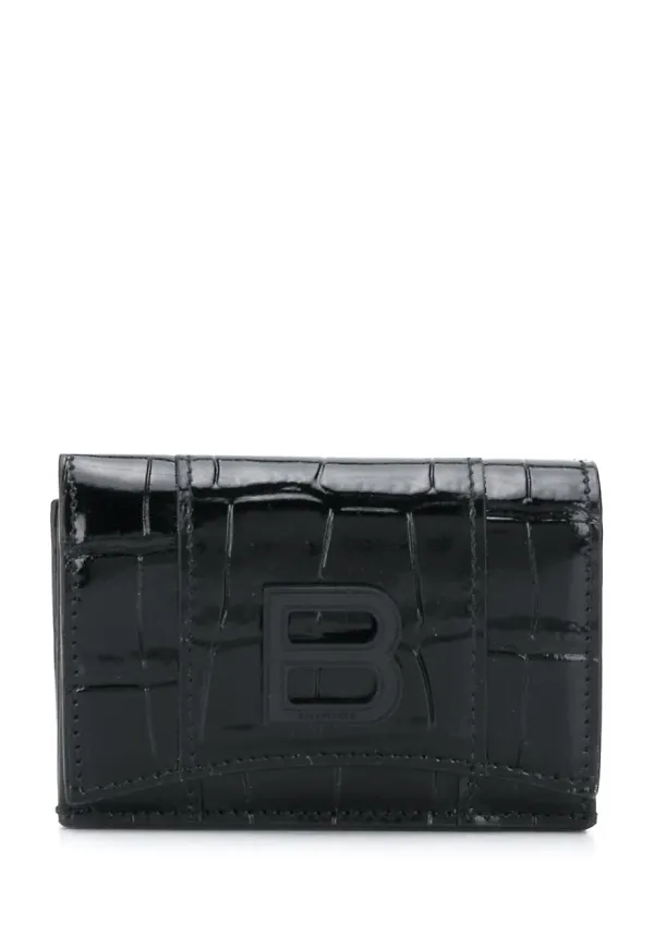Balenciaga Hourglass liten plånbok - Svart