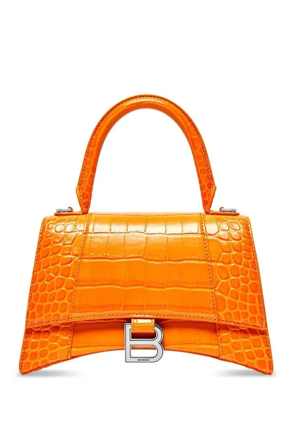 Balenciaga Hourglass liten totebag - Orange