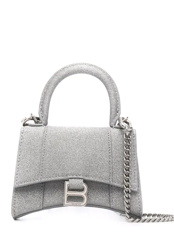 Balenciaga Hourglass liten väska - Grå