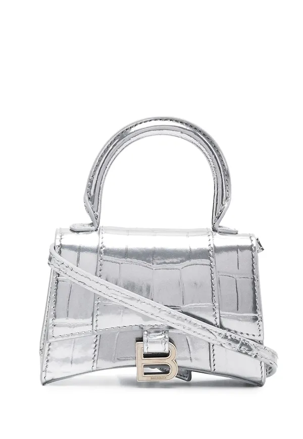 Balenciaga Hourglass totebag - Silverfärgad