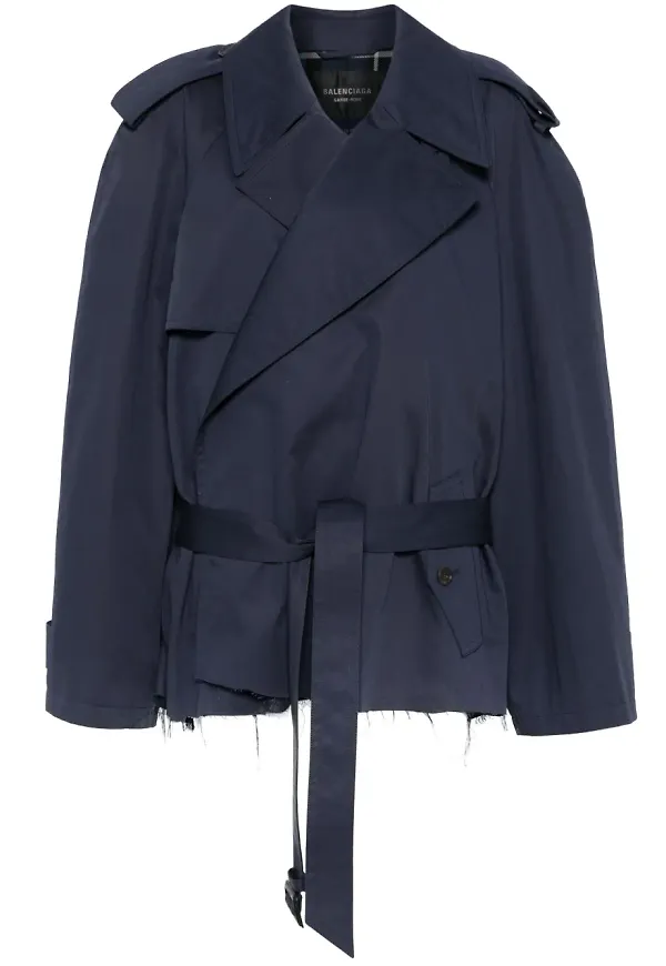 Balenciaga jacka med bälte - Blå