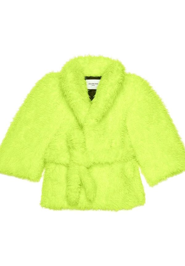 Balenciaga jacka med bälte - Grön