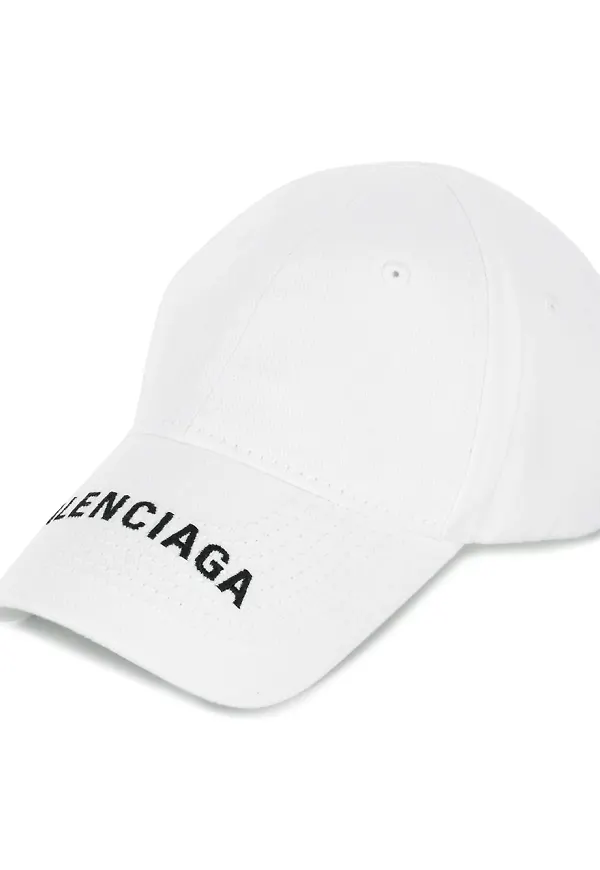 Balenciaga keps med broderad logotyp - Vit