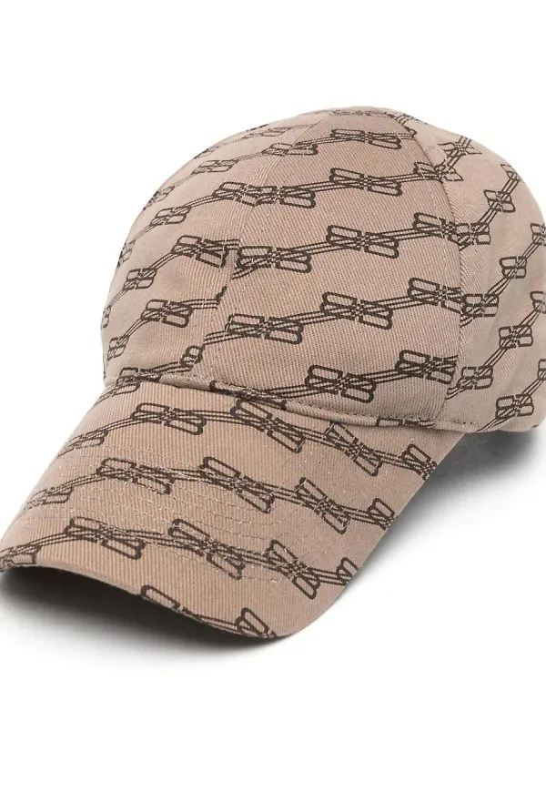 Balenciaga keps med monogram - Brun