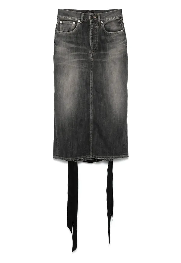 Balenciaga kjol med snörning - Grå