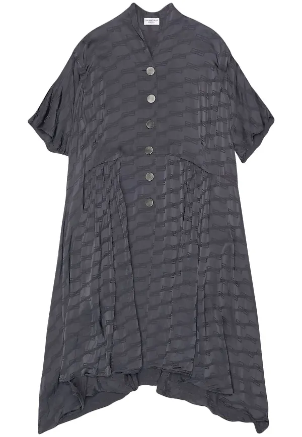 Balenciaga klänning med monogram - Grå