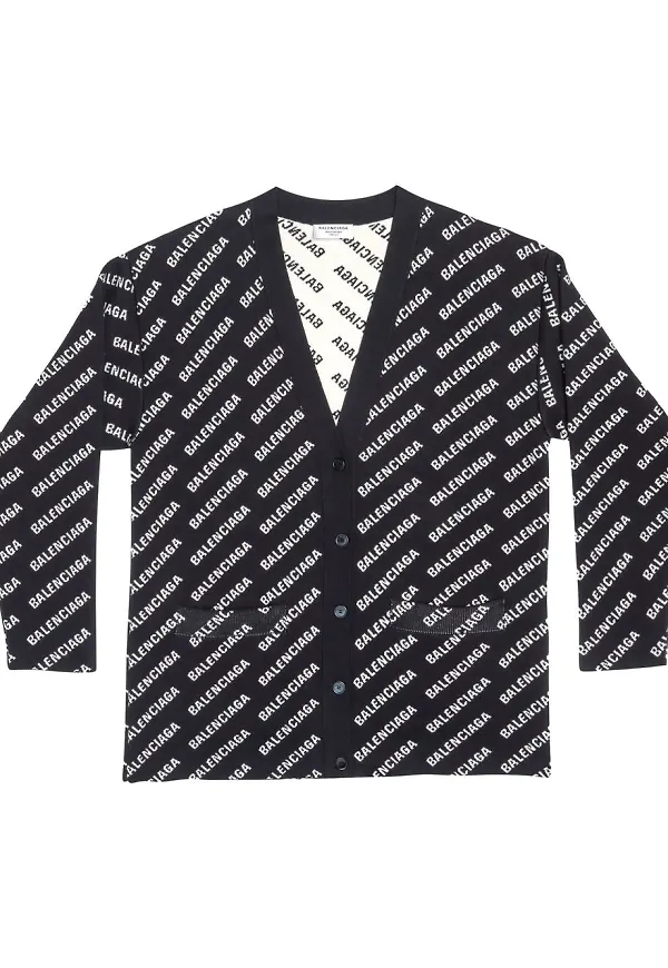 Balenciaga kofta med logotyp - Svart