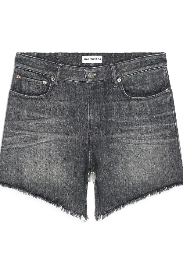 Balenciaga kort jeanskjol - Svart