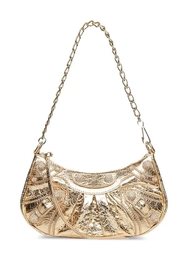 Balenciaga Le Cagole axelväska - Guldfärgad