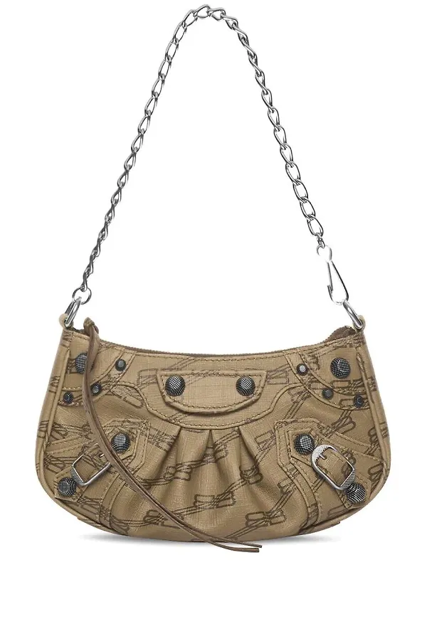 Balenciaga Le Cagole liten axelväska - Neutral
