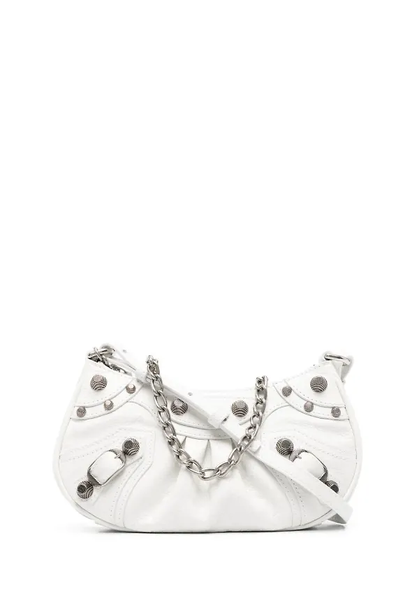 Balenciaga Le Cagole liten axelväska - Vit