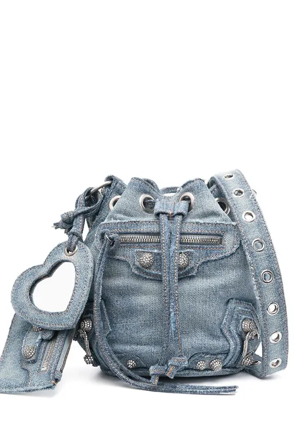 Balenciaga Le Cagole XS bucketbag - Blå