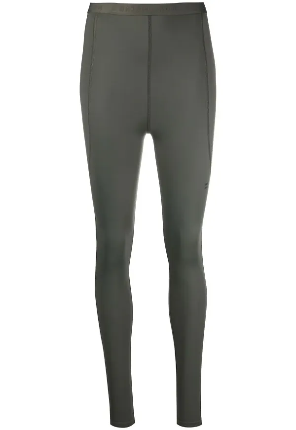 Balenciaga leggings med sömdetalj - Grön