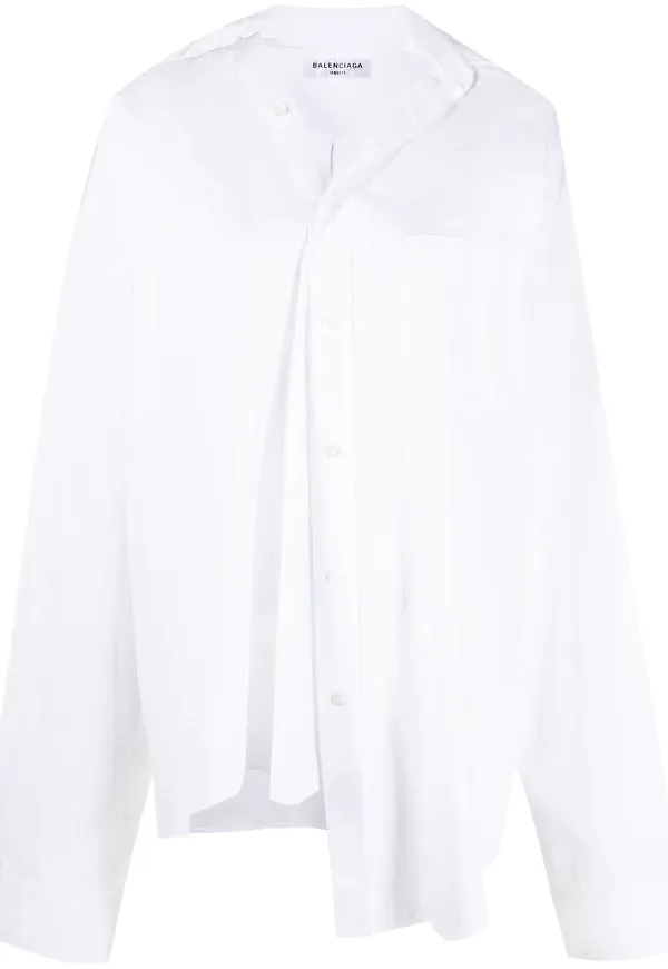 Balenciaga långärmad skjorta - Vit